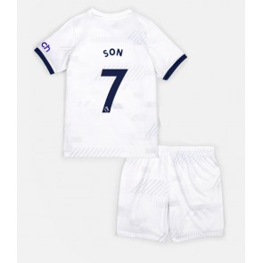 Tottenham Hotspur Son Heung-min #7 Hemmaställ Barn 2023-24 Kortärmad (+ Korta byxor)